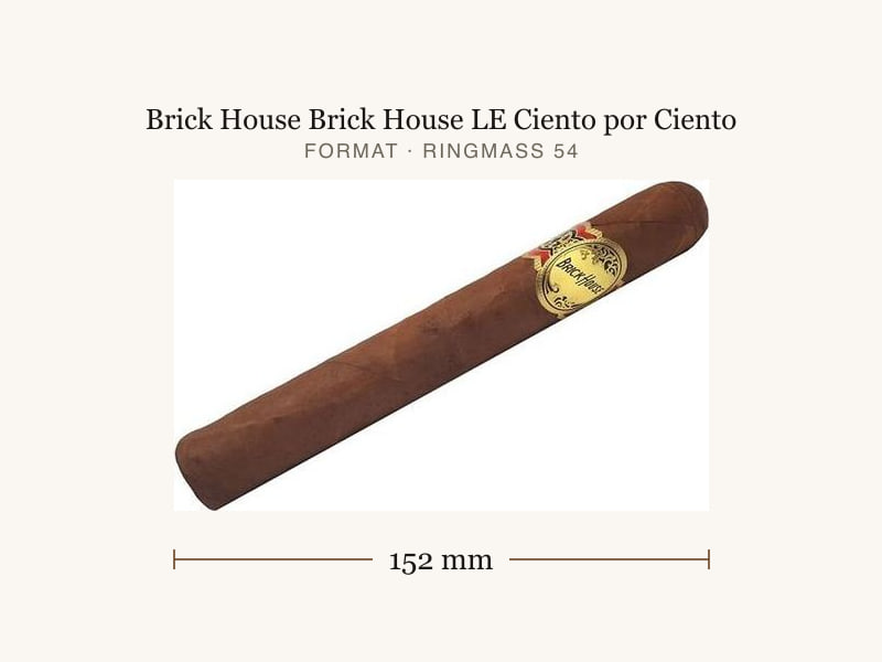 Brick House Brick House LE Ciento por Ciento, Maßangaben: Länge 152 mm, Ringmaß 54