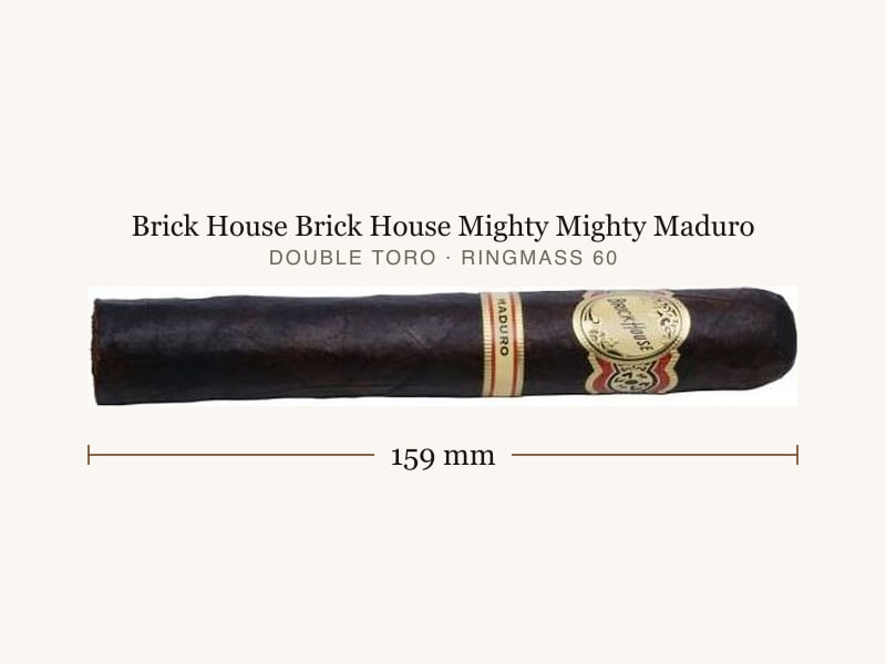 Brick House Brick House Mighty Mighty Maduro, Maßangaben: Länge 159 mm, Ringmaß 60