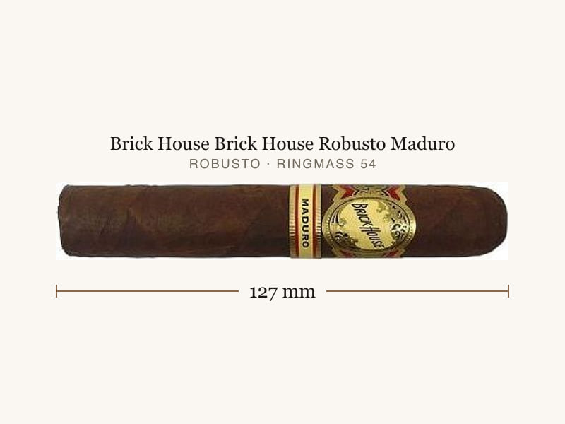 Brick House Brick House Robusto Maduro, Maßangaben: Länge 127 mm, Ringmaß 54