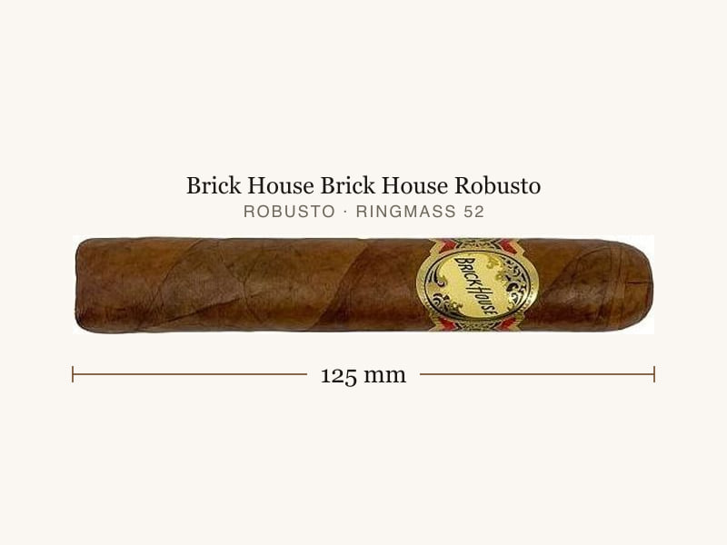 Brick House Brick House Robusto, Maßangaben: Länge 125 mm, Ringmaß 52