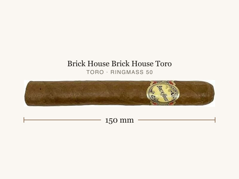 Brick House Brick House Toro, Maßangaben: Länge 150 mm, Ringmaß 50