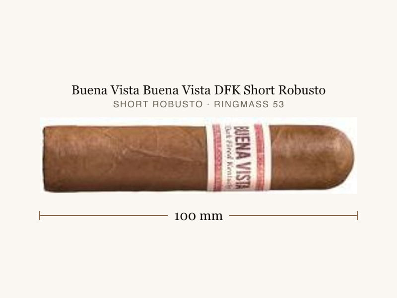 Buena Vista Buena Vista DFK Short Robusto, Maßangaben: Länge 100 mm, Ringmaß 53