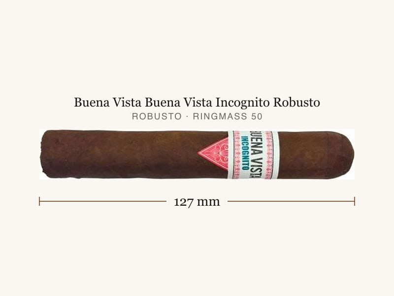 Buena Vista Buena Vista Incognito Robusto, Maßangaben: Länge 127 mm, Ringmaß 50
