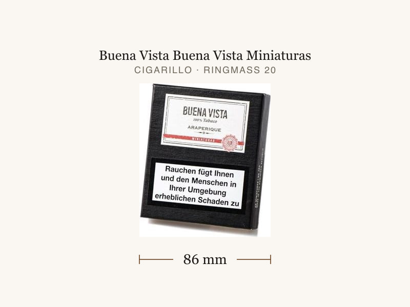 Buena Vista Buena Vista Miniaturas, Maßangaben: Länge 86 mm, Ringmaß 20