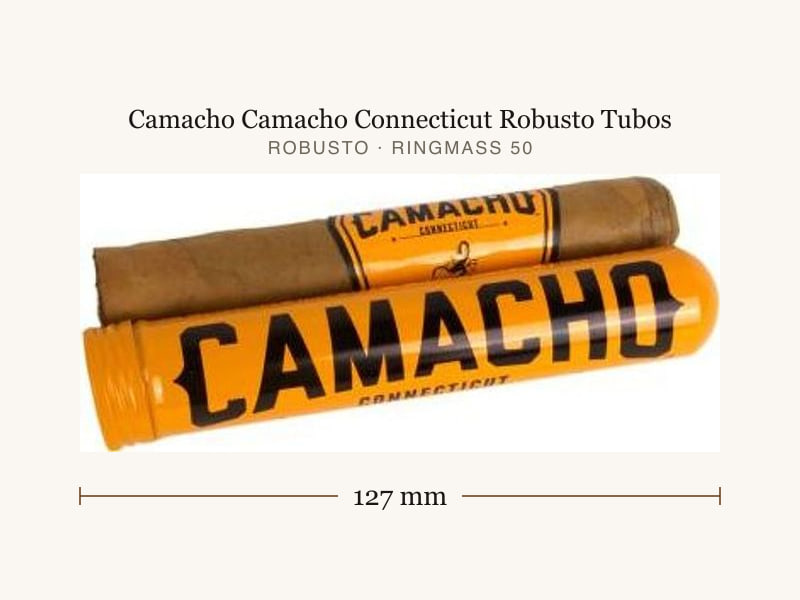 Camacho Camacho Connecticut Robusto Tubos, Maßangaben: Länge 127 mm, Ringmaß 50