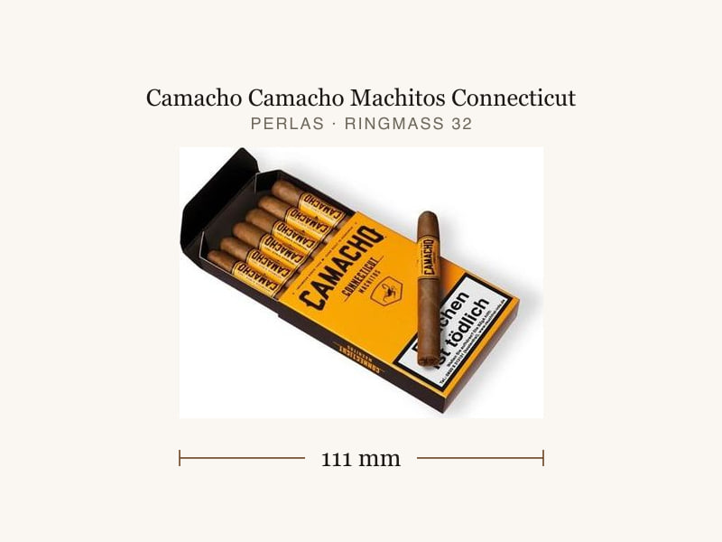 Camacho Camacho Machitos Connecticut, Maßangaben: Länge 111 mm, Ringmaß 32