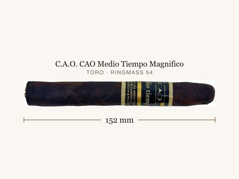 C.A.O. CAO Medio Tiempo Magnifico, Maßangaben: Länge 152 mm, Ringmaß 54