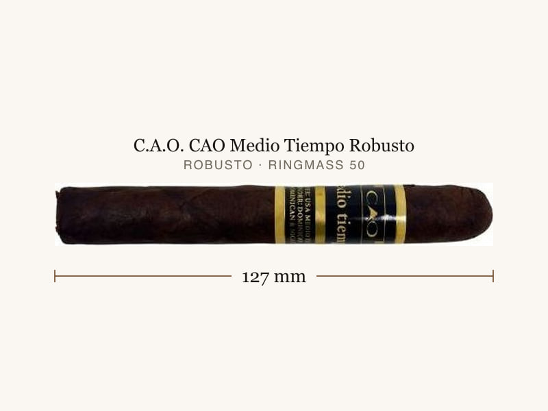 C.A.O. CAO Medio Tiempo Robusto, Maßangaben: Länge 127 mm, Ringmaß 50