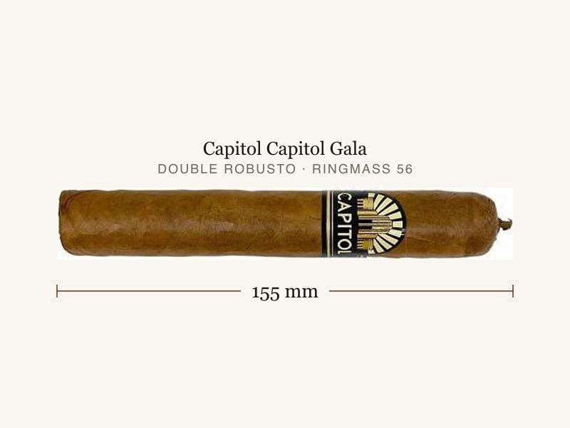 Capitol Capitol Gala, Maßangaben: Länge 155 mm, Ringmaß 56