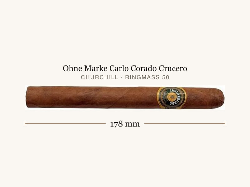 Ohne Marke Carlo Corado Crucero, Maßangaben: Länge 178 mm, Ringmaß 50