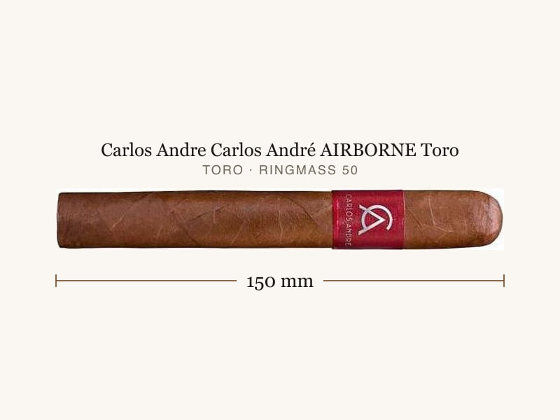 Carlos Andre Carlos André AIRBORNE Toro, Maßangaben: Länge 150 mm, Ringmaß 50