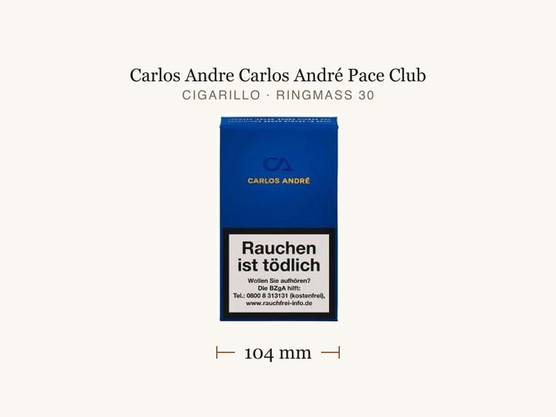 Carlos Andre Carlos André Pace Club, Maßangaben: Länge 104 mm, Ringmaß 30