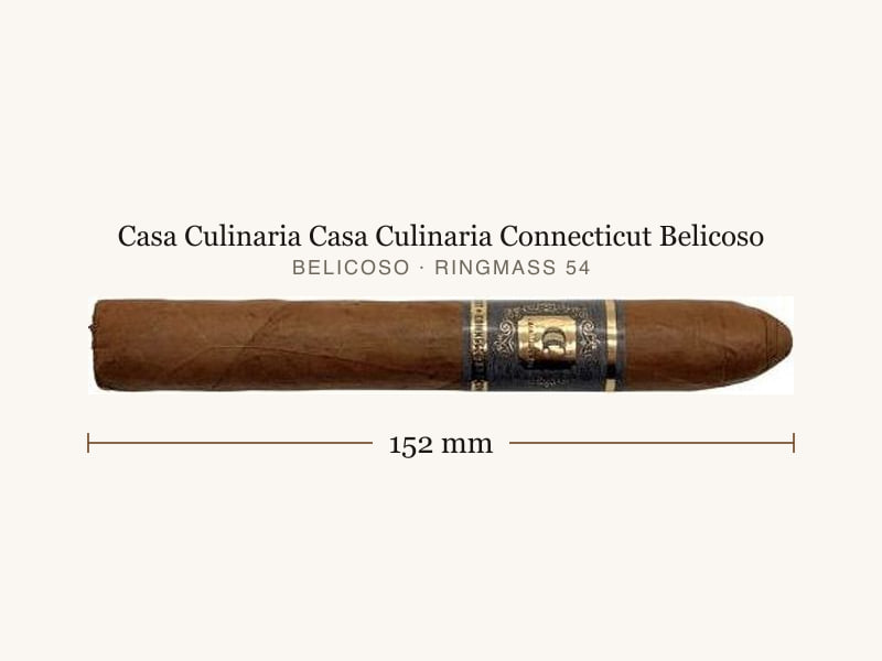 Casa Culinaria Casa Culinaria Connecticut Belicoso, Maßangaben: Länge 152 mm, Ringmaß 54