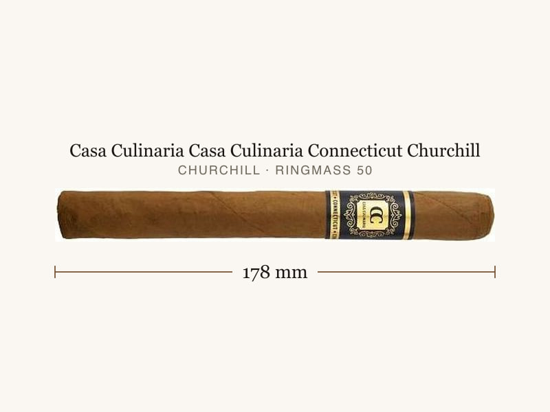 Casa Culinaria Casa Culinaria Connecticut Churchill, Maßangaben: Länge 178 mm, Ringmaß 50