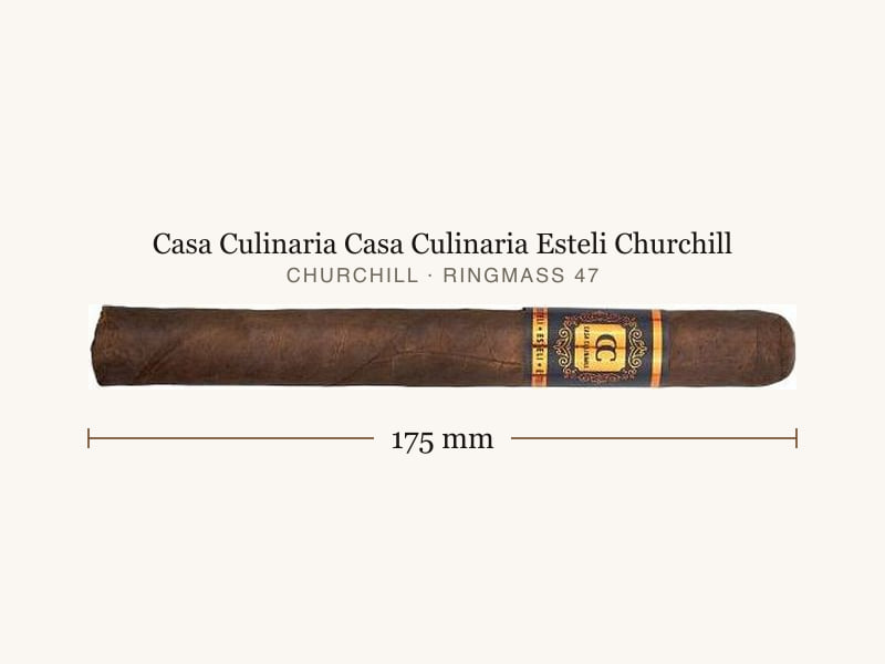 Casa Culinaria Casa Culinaria Esteli Churchill, Maßangaben: Länge 175 mm, Ringmaß 47