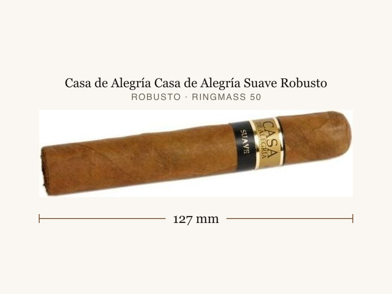 Casa de Alegría Casa de Alegría Suave Robusto, Maßangaben: Länge 127 mm, Ringmaß 50
