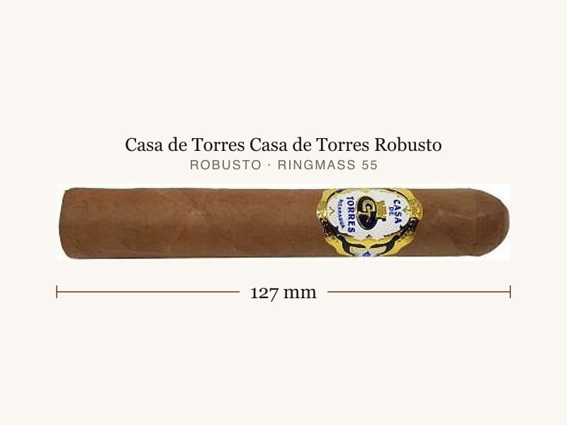 Casa de Torres Casa de Torres Robusto, Maßangaben: Länge 127 mm, Ringmaß 55