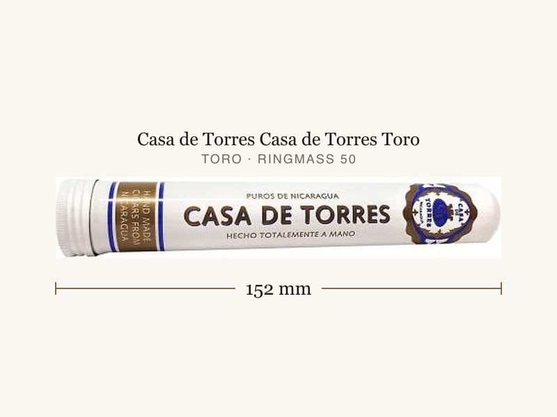 Casa de Torres Casa de Torres Toro, Maßangaben: Länge 152 mm, Ringmaß 50