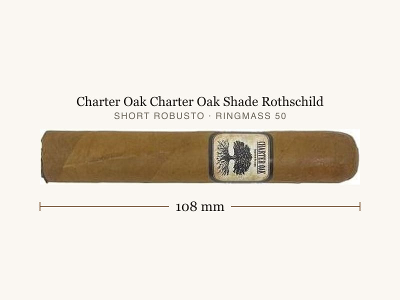 Charter Oak Charter Oak Shade Rothschild, Maßangaben: Länge 108 mm, Ringmaß 50