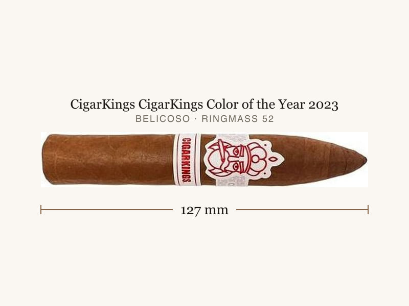 CigarKings CigarKings Color of the Year 2023, Maßangaben: Länge 127 mm, Ringmaß 52