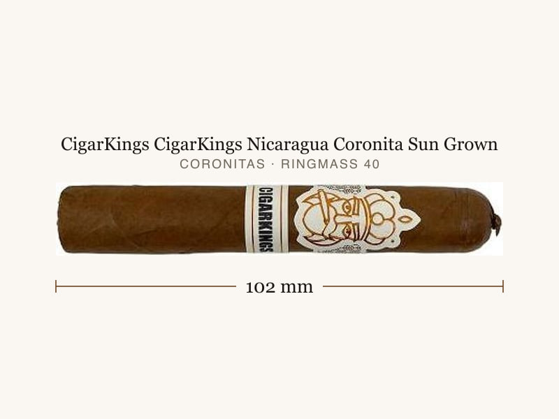 CigarKings CigarKings Nicaragua Coronita Sun Grown, Maßangaben: Länge 102 mm, Ringmaß 40