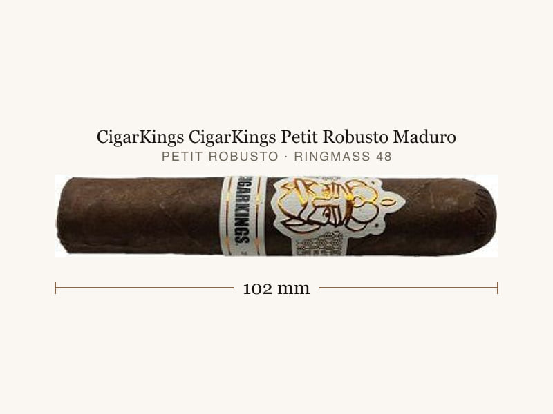 CigarKings CigarKings Petit Robusto Maduro, Maßangaben: Länge 102 mm, Ringmaß 48