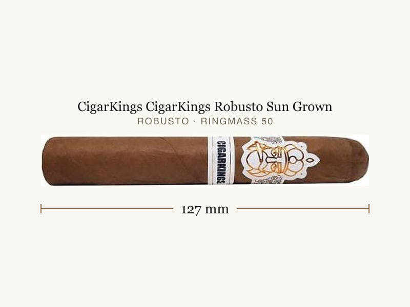 CigarKings CigarKings Robusto Sun Grown, Maßangaben: Länge 127 mm, Ringmaß 50