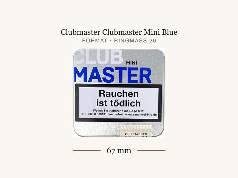 Clubmaster Clubmaster Mini Blue, Maßangaben: Länge 67 mm, Ringmaß 20