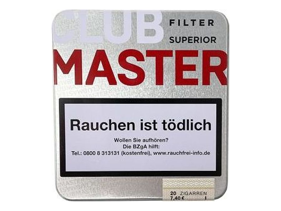 Clubmaster Superior Filter Red, Herkunft Deutschland