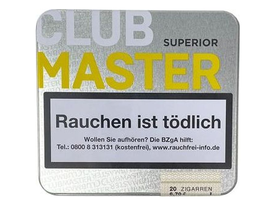 Clubmaster Superior Sumatra, Format Cigarillo, Herkunft Deutschland