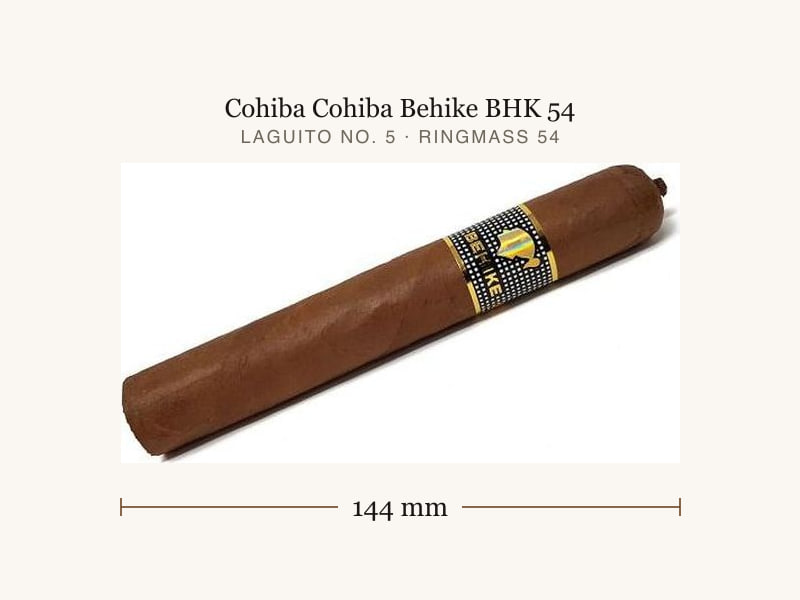 Cohiba Cohiba Behike BHK 54, Maßangaben: Länge 144 mm, Ringmaß 54