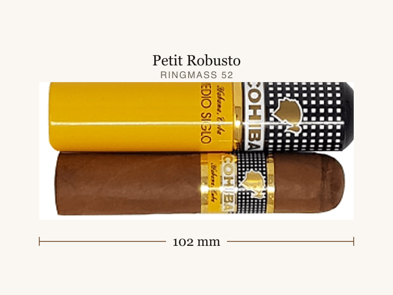 Cohiba Cohiba Medio Siglo Tubos, Maßangaben: Länge 102 mm, Ringmaß 52