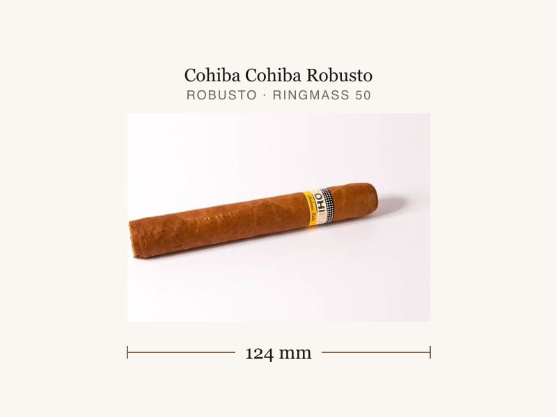 Cohiba Cohiba Robusto, Maßangaben: Länge 124 mm, Ringmaß 50