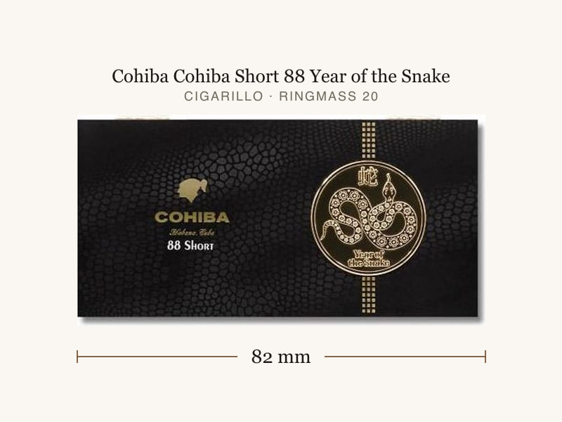 Cohiba Cohiba Short 88 Year of the Snake, Maßangaben: Länge 82 mm, Ringmaß 20