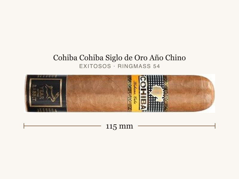 Cohiba Cohiba Siglo de Oro Año Chino, Maßangaben: Länge 115 mm, Ringmaß 54
