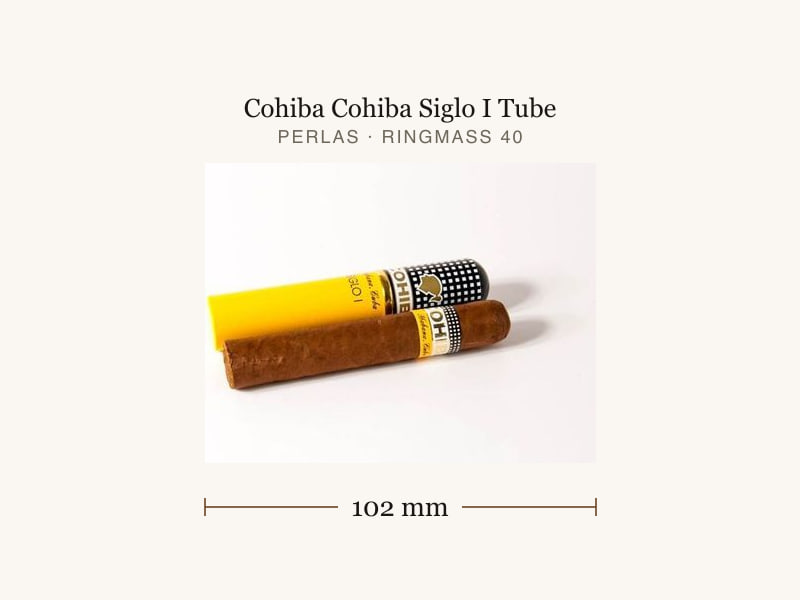 Cohiba Cohiba Siglo I Tube, Maßangaben: Länge 102 mm, Ringmaß 40