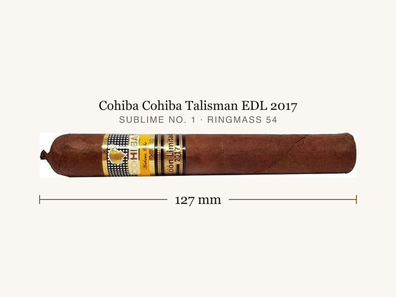 Cohiba Cohiba Talisman EDL 2017, Maßangaben: Länge 127 mm, Ringmaß 54