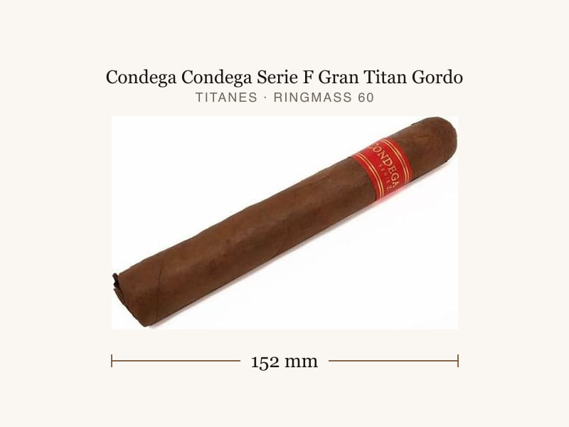 Condega Condega Serie F Gran Titan Gordo, Maßangaben: Länge 152 mm, Ringmaß 60