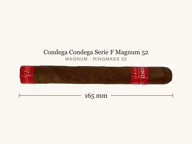 Condega Condega Serie F Magnum 52, Maßangaben: Länge 165 mm, Ringmaß 52