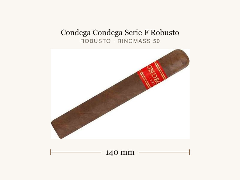 Condega Condega Serie F Robusto, Maßangaben: Länge 140 mm, Ringmaß 50