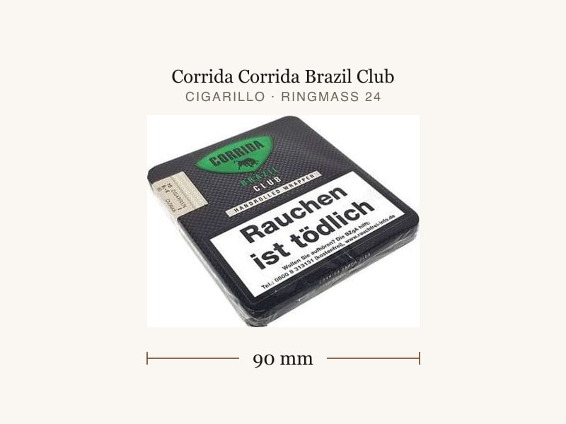 Corrida Corrida Brazil Club, Maßangaben: Länge 90 mm, Ringmaß 24