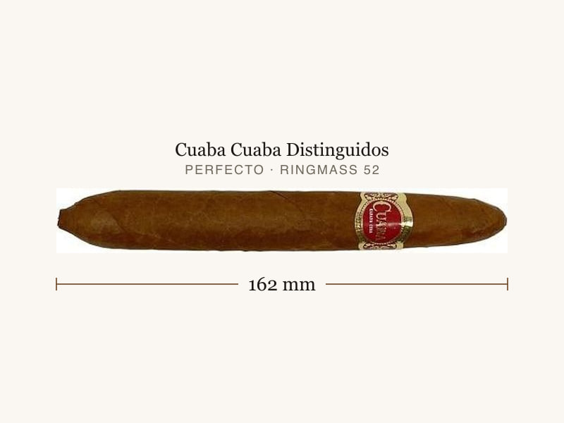 Cuaba Cuaba Distinguidos, Maßangaben: Länge 162 mm, Ringmaß 52