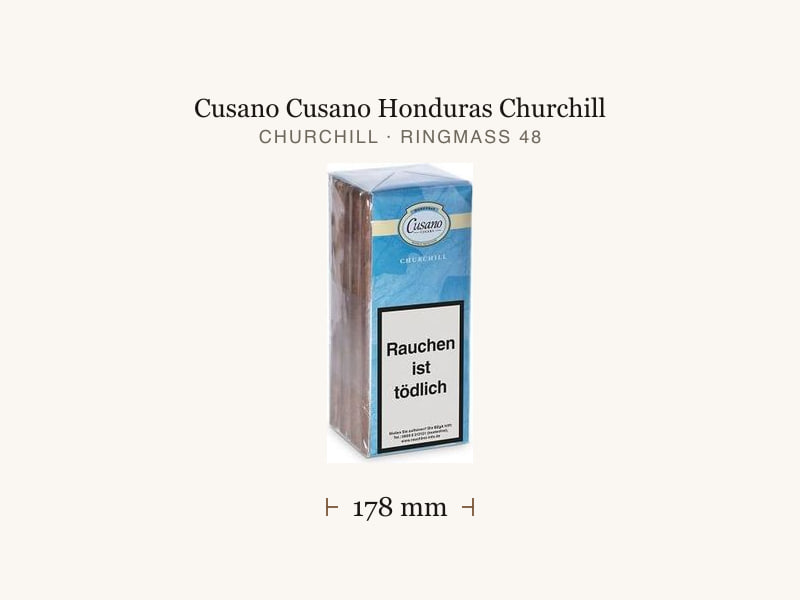 Cusano Cusano Honduras Churchill, Maßangaben: Länge 178 mm, Ringmaß 48