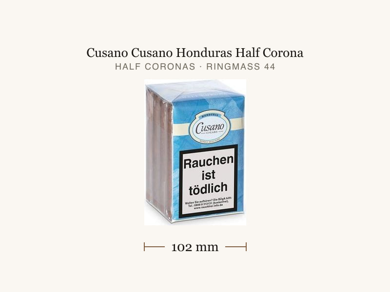 Cusano Cusano Honduras Half Corona, Maßangaben: Länge 102 mm, Ringmaß 44