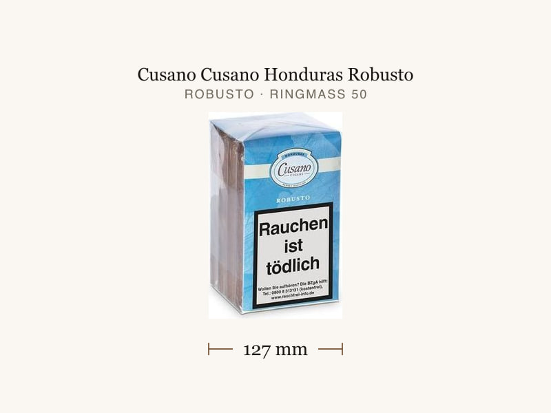 Cusano Cusano Honduras Robusto, Maßangaben: Länge 127 mm, Ringmaß 50