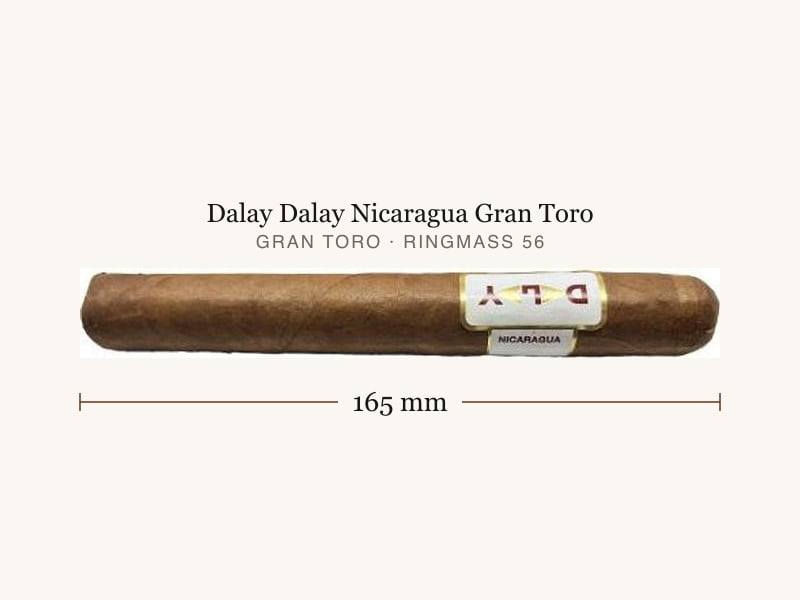 Dalay Dalay Nicaragua Gran Toro, Maßangaben: Länge 165 mm, Ringmaß 56