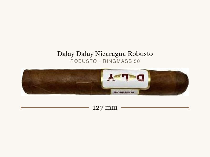 Dalay Dalay Nicaragua Robusto, Maßangaben: Länge 127 mm, Ringmaß 50