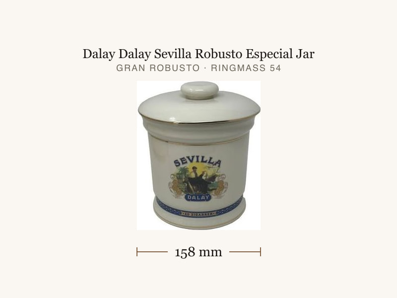 Dalay Dalay Sevilla Robusto Especial Jar, Maßangaben: Länge 158 mm, Ringmaß 54