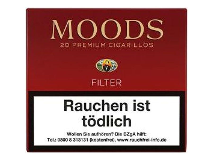 Dannemann Moods Filter - 20er, Format Cigarillo