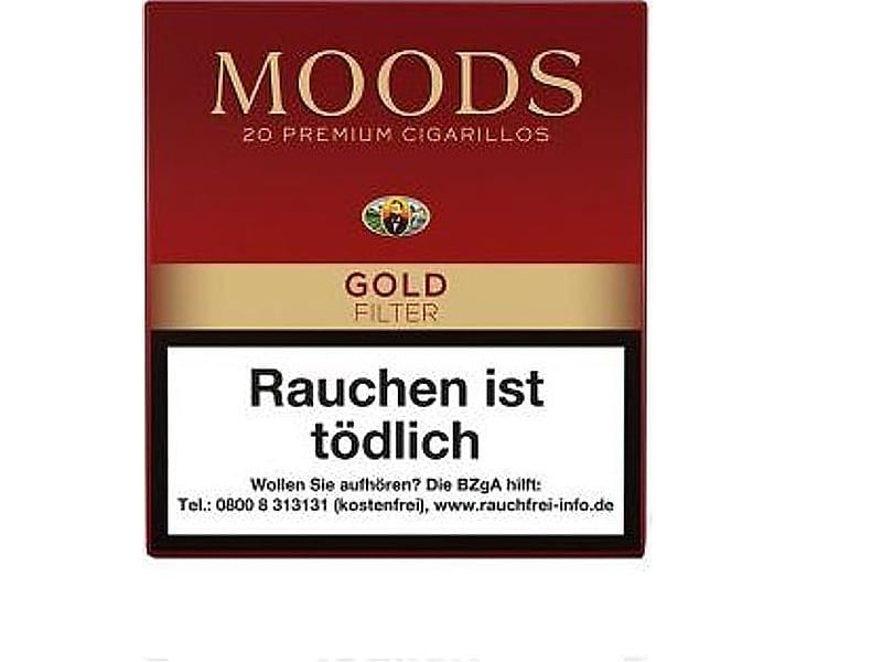 Dannemann Dannemann Moods Gold Filter - 20er, Detailansicht